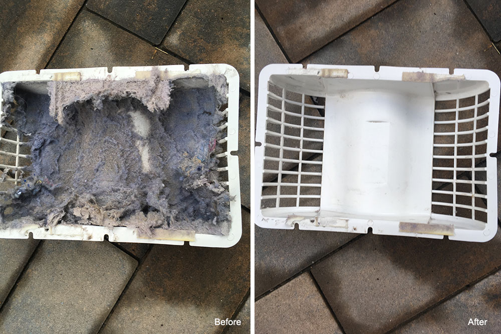 Before After Dryer Vent